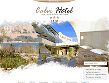 Tablet Screenshot of calvi-hotel.com